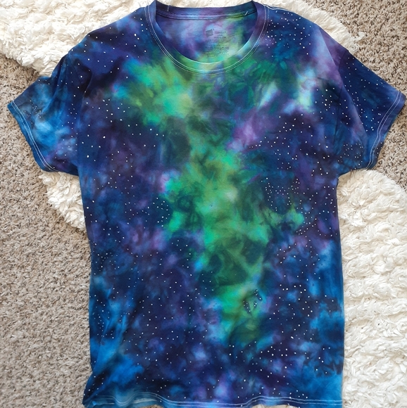 tie dye galaxy shirt